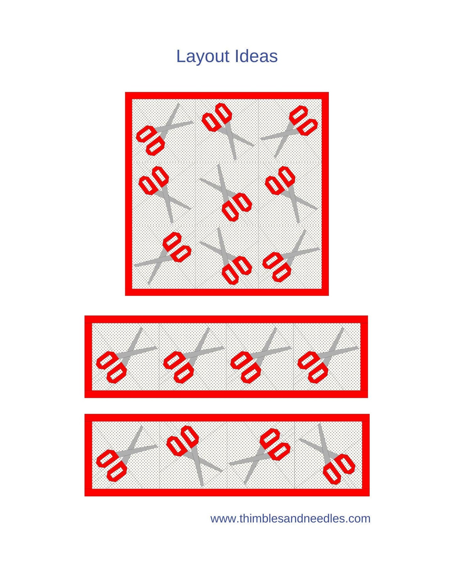 Scissors Foundation Paper Piecing quilt block pattern Digital Download