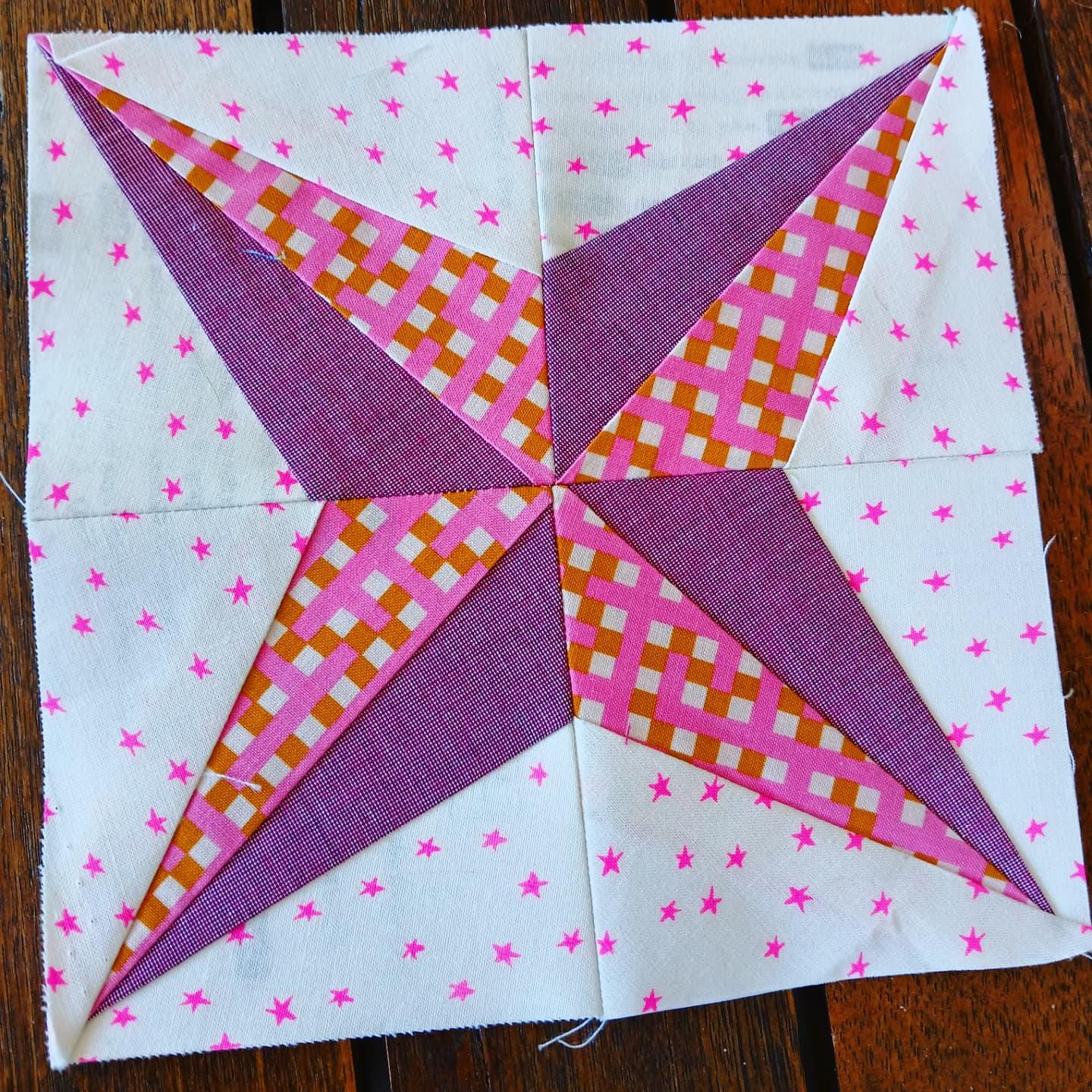 Kaleidoscope Split Star FPP Foundation Paper Piecing quilt block pattern Digital Download