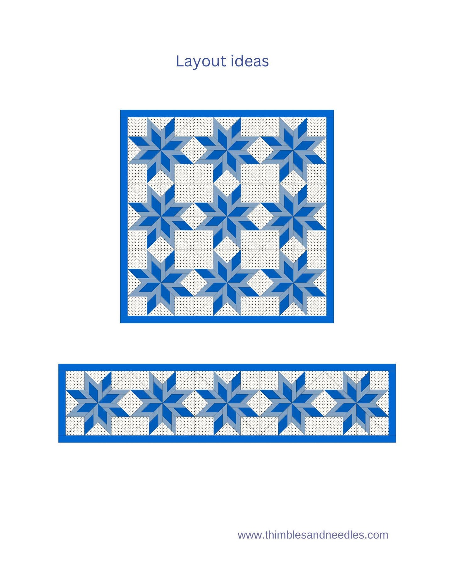 Sparkling Star FPP Foundation Paper Piecing quilt block pattern Digital Download