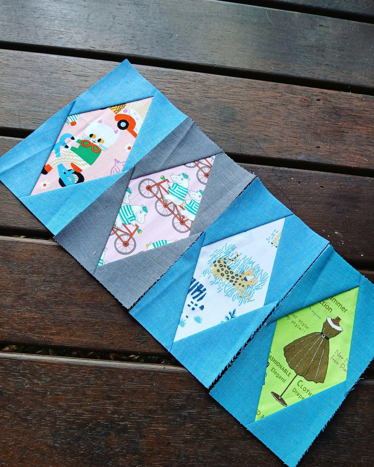 Diamond in a Rectangle Foundation Paper Piecing (FPP) Pattern ...