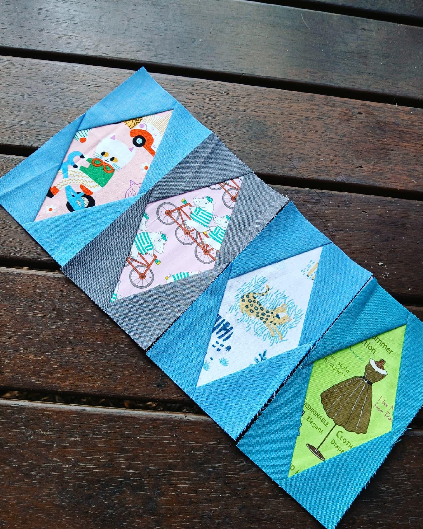Diamond in a Rectangle FPP Foundation Paper Piecing quilt block pattern Digital Download