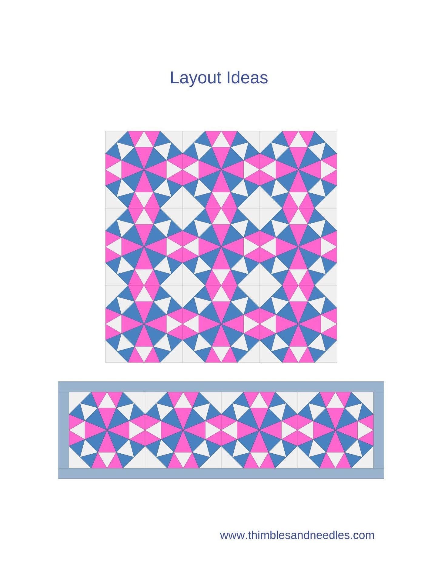 Kaleidoscope Star FPP Foundation Paper Piecing quilt block pattern Digital Download
