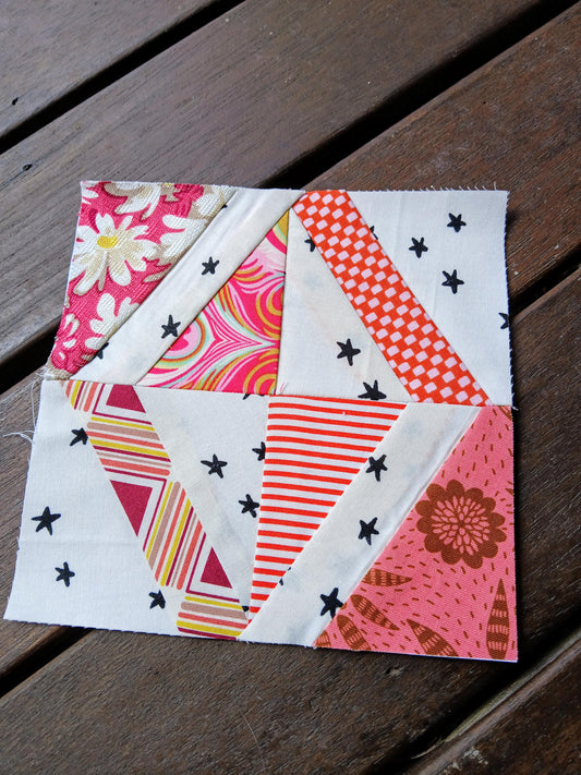 Left and Right FPP Foundation Paper Piecing quilt block pattern Digital Download
