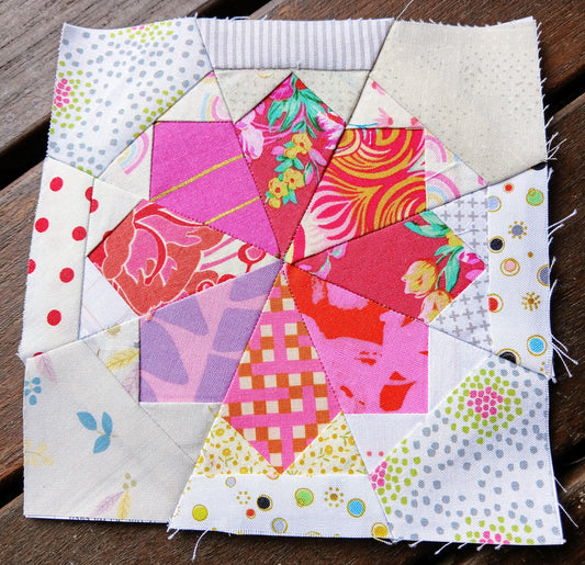 Dresden FPP Foundation Paper Piecing quilt block pattern Digital Download