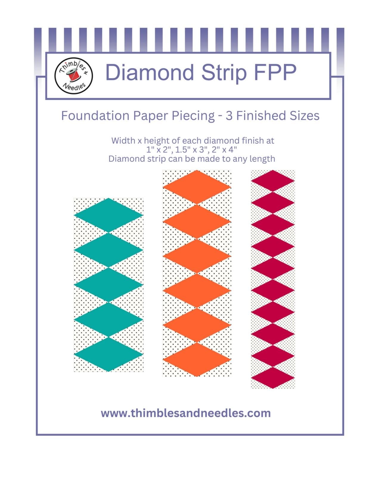 Quilt Border FPP template Bundle Foundation Paper Piecing quilt block pattern Digital Download