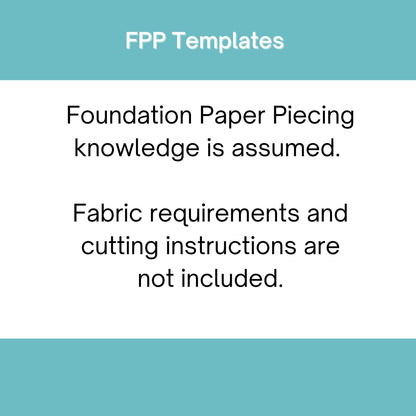 Whirlwind FPP Foundation Paper Piecing quilt block pattern Digital Download