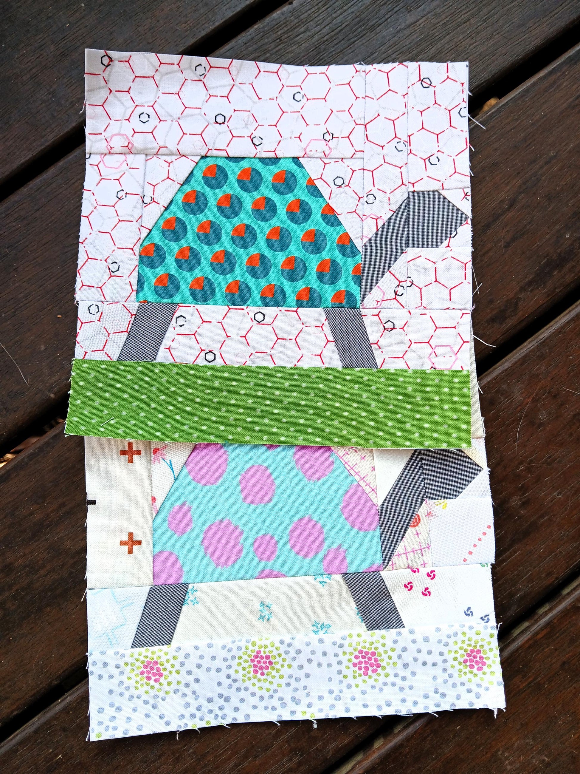 Turtle FPP Foundation Paper Piecing quilt block pattern Digital Download