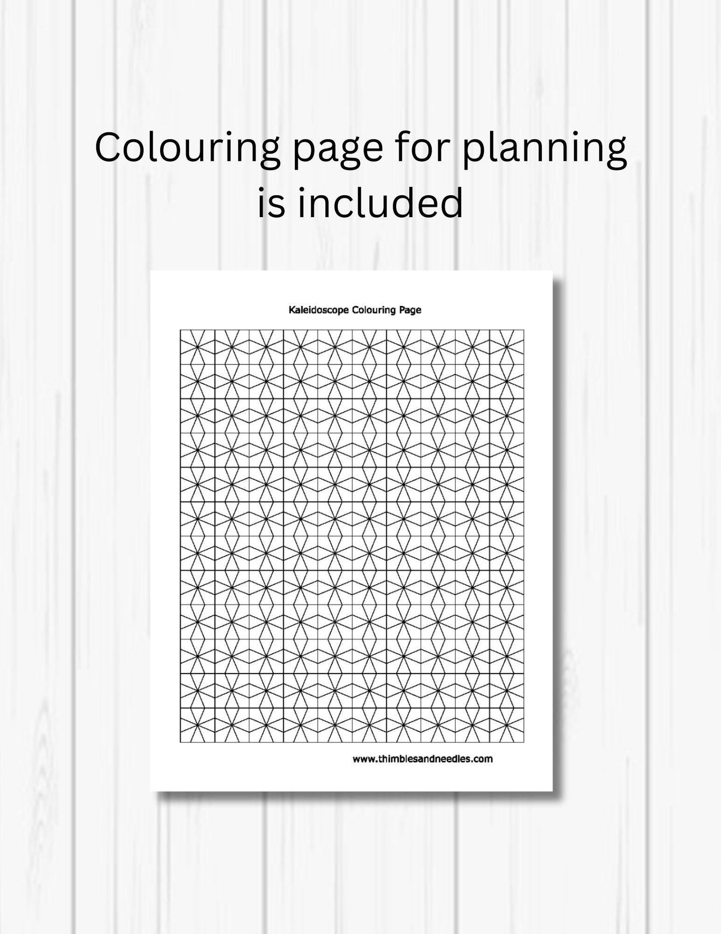 Kaleidoscope Block 2 FPP Foundation Paper Piecing quilt block pattern Digital Download