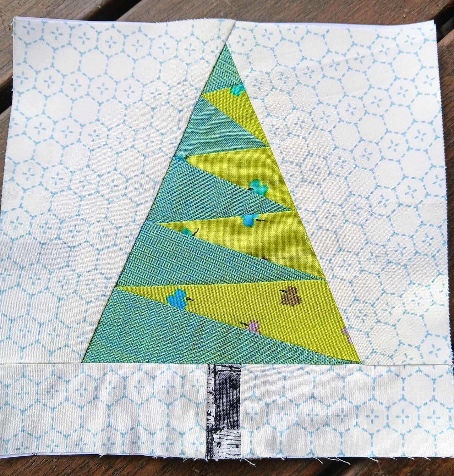 Cascading Tree FPP Foundation Paper Piecing quilt block pattern Digital Download