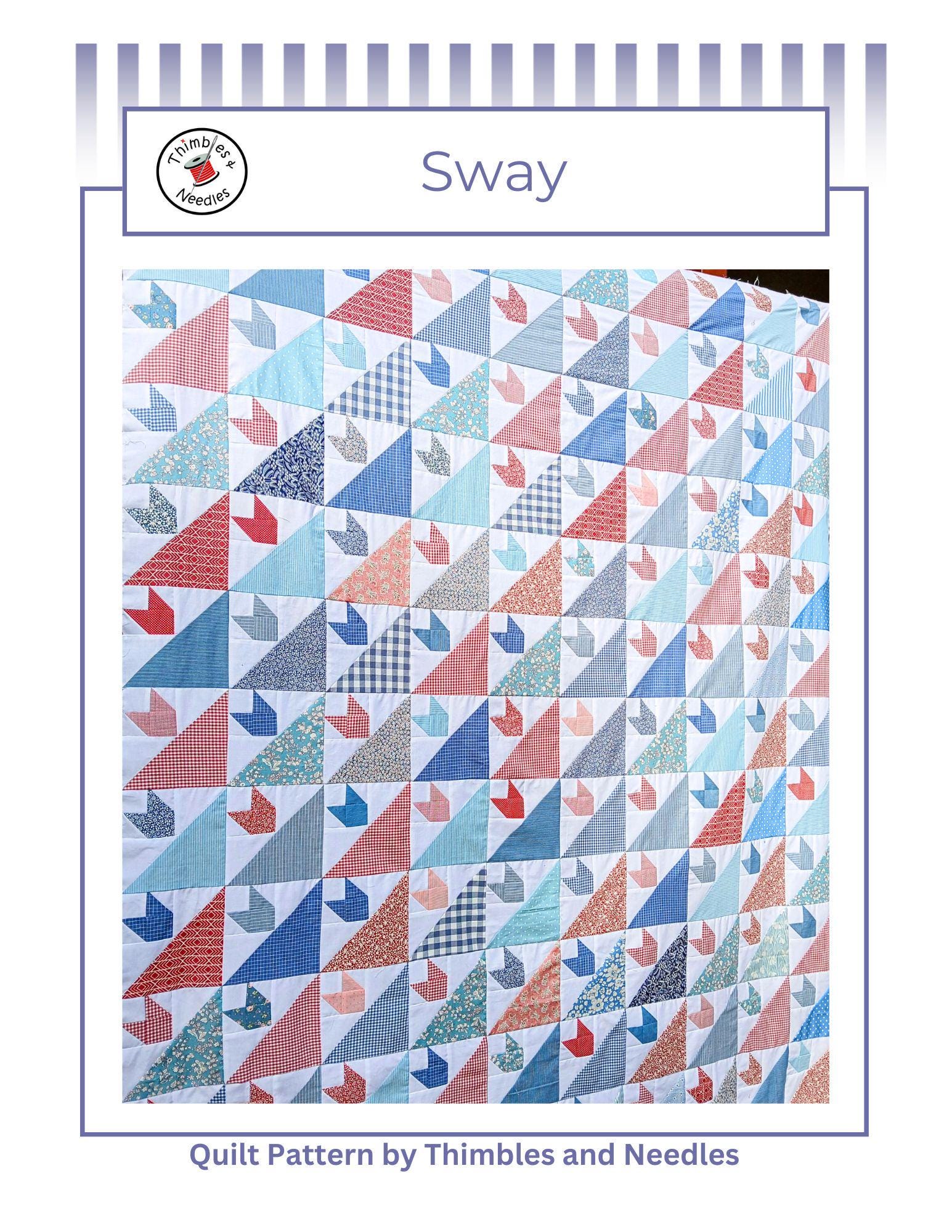 Sway Scrap Quilt Pattern PDF Digital Download