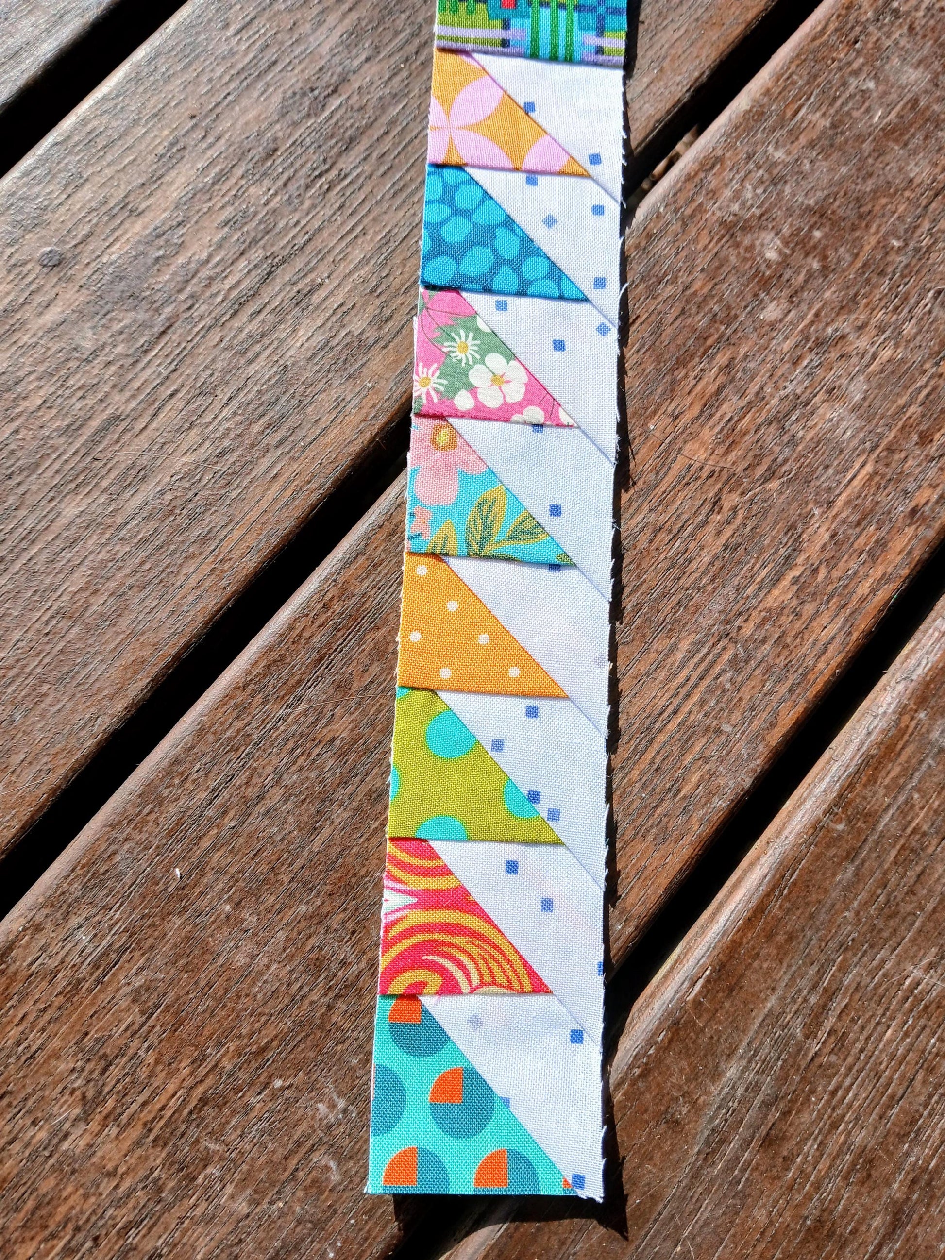 Half Square Triangle Quilt Border FPP Foundation Paper Piecing pattern Digital Download
