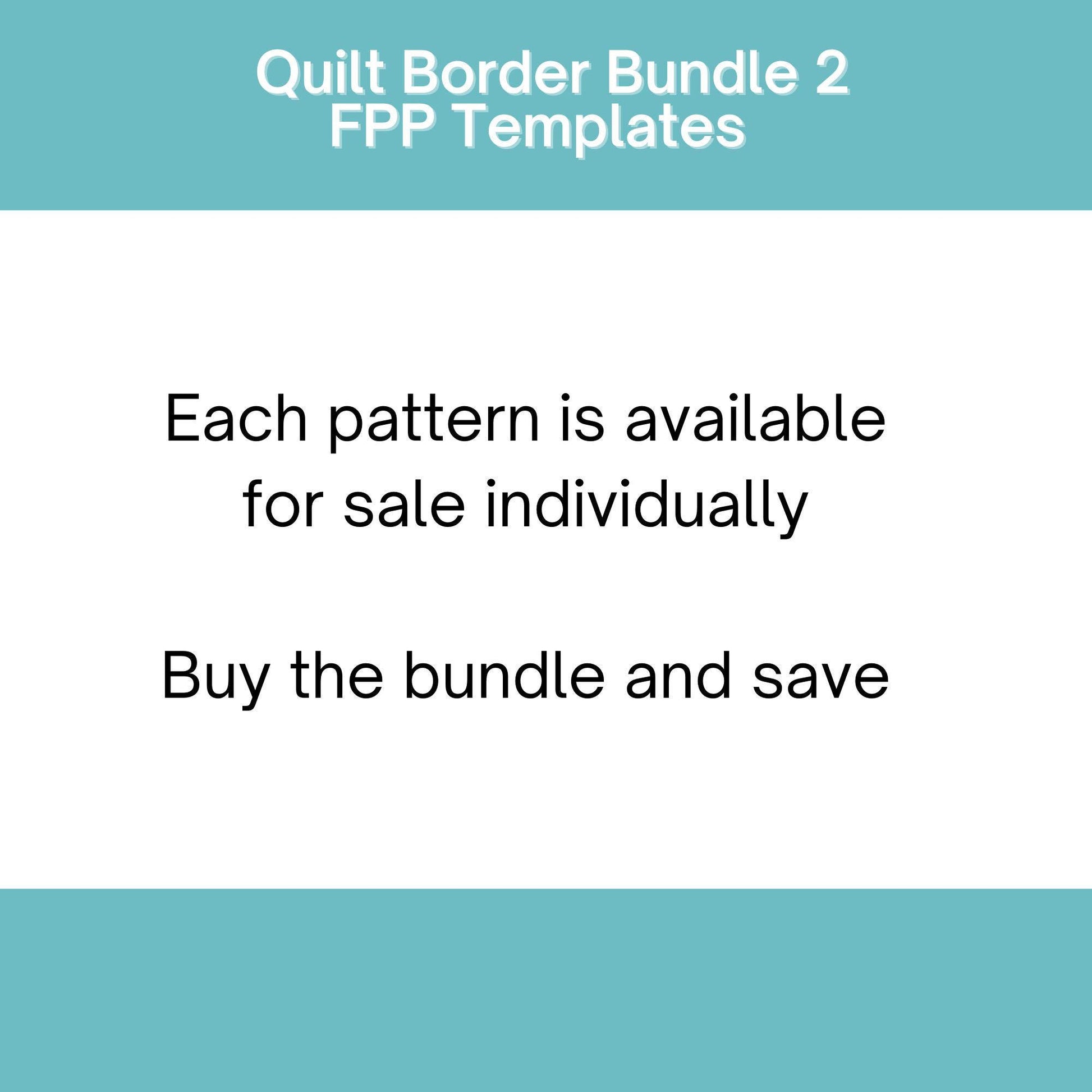 Quilt Border FPP template Bundle 2 Foundation Paper Piecing quilt block pattern Digital Download
