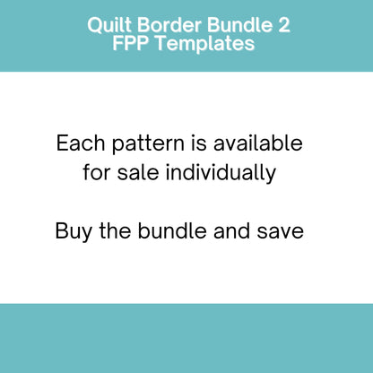 Quilt Border FPP template Bundle 2 Foundation Paper Piecing quilt block pattern Digital Download