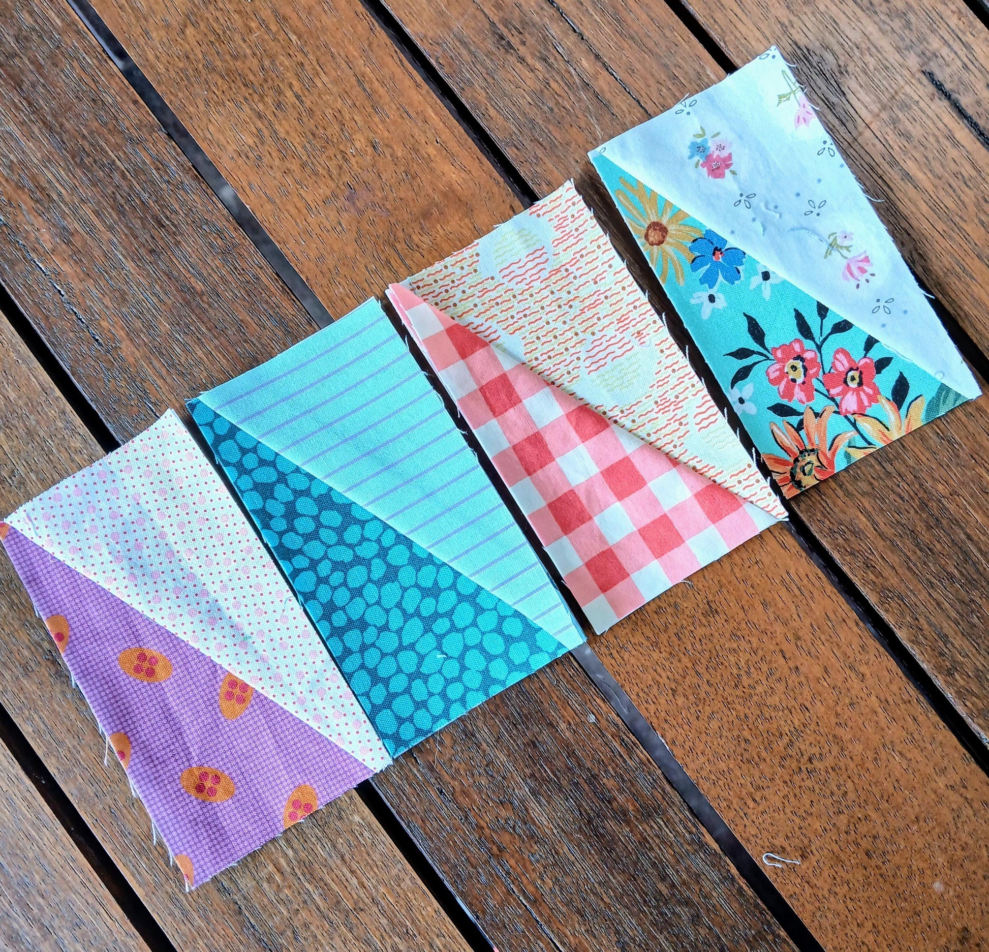 Half Rectangle Triangles FPP Foundation Paper Piecing quilt block pattern Digital Download