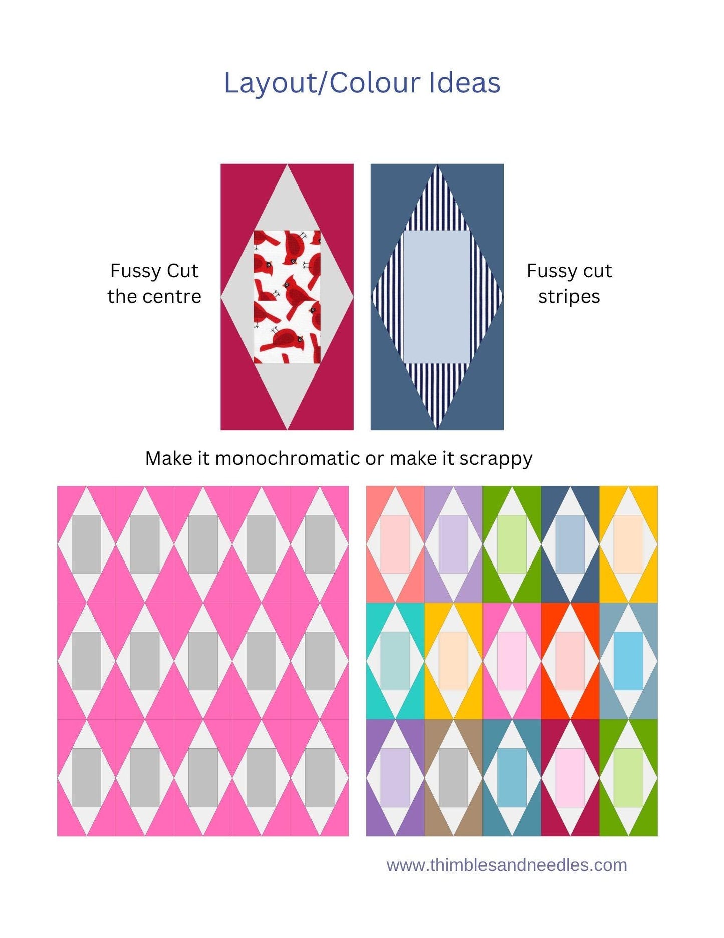 Rectangular Economy Block FPP Foundation Paper Piecing quilt pattern Digital Download