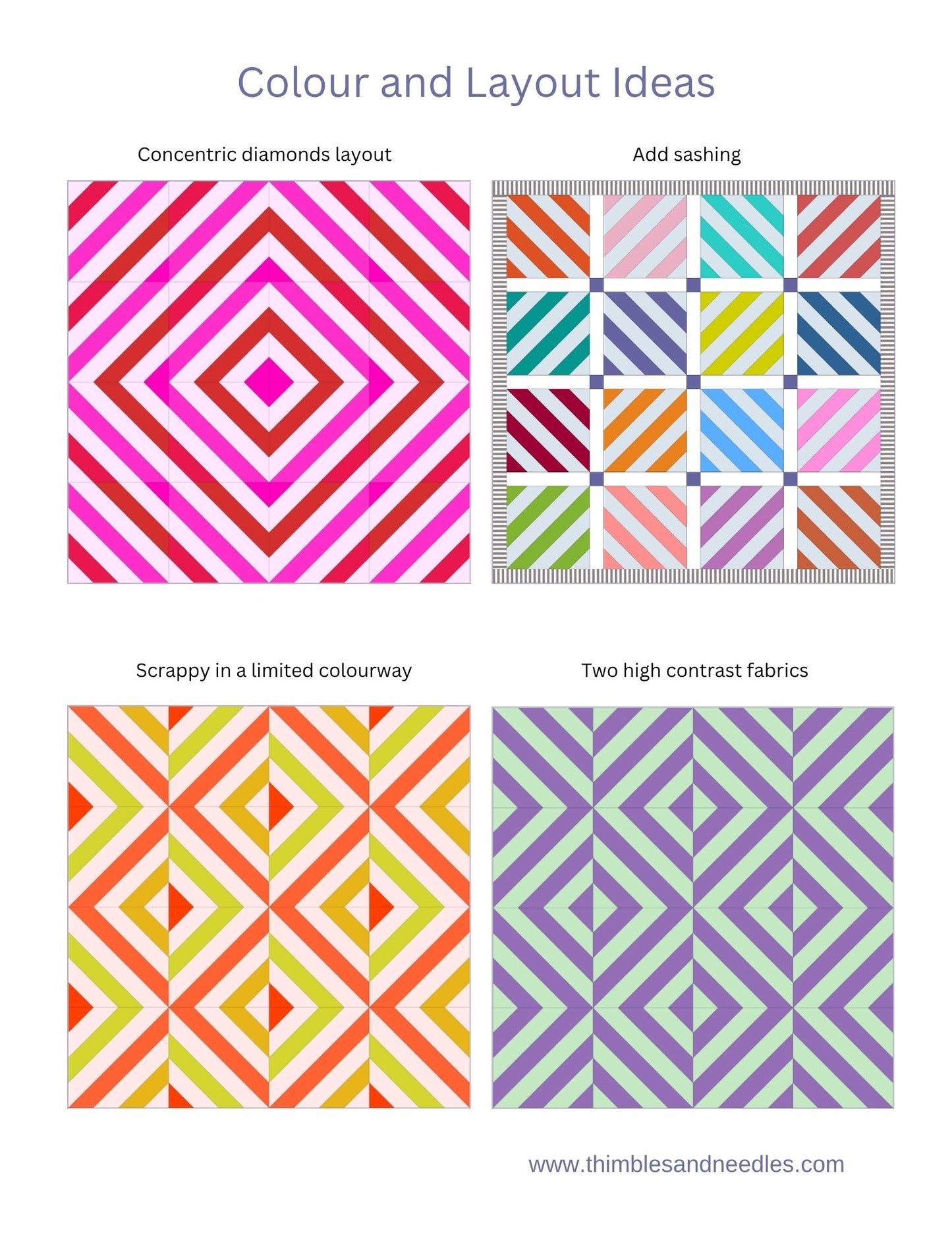 String Block 2 Foundation Paper Piecing (FPP) Pattern