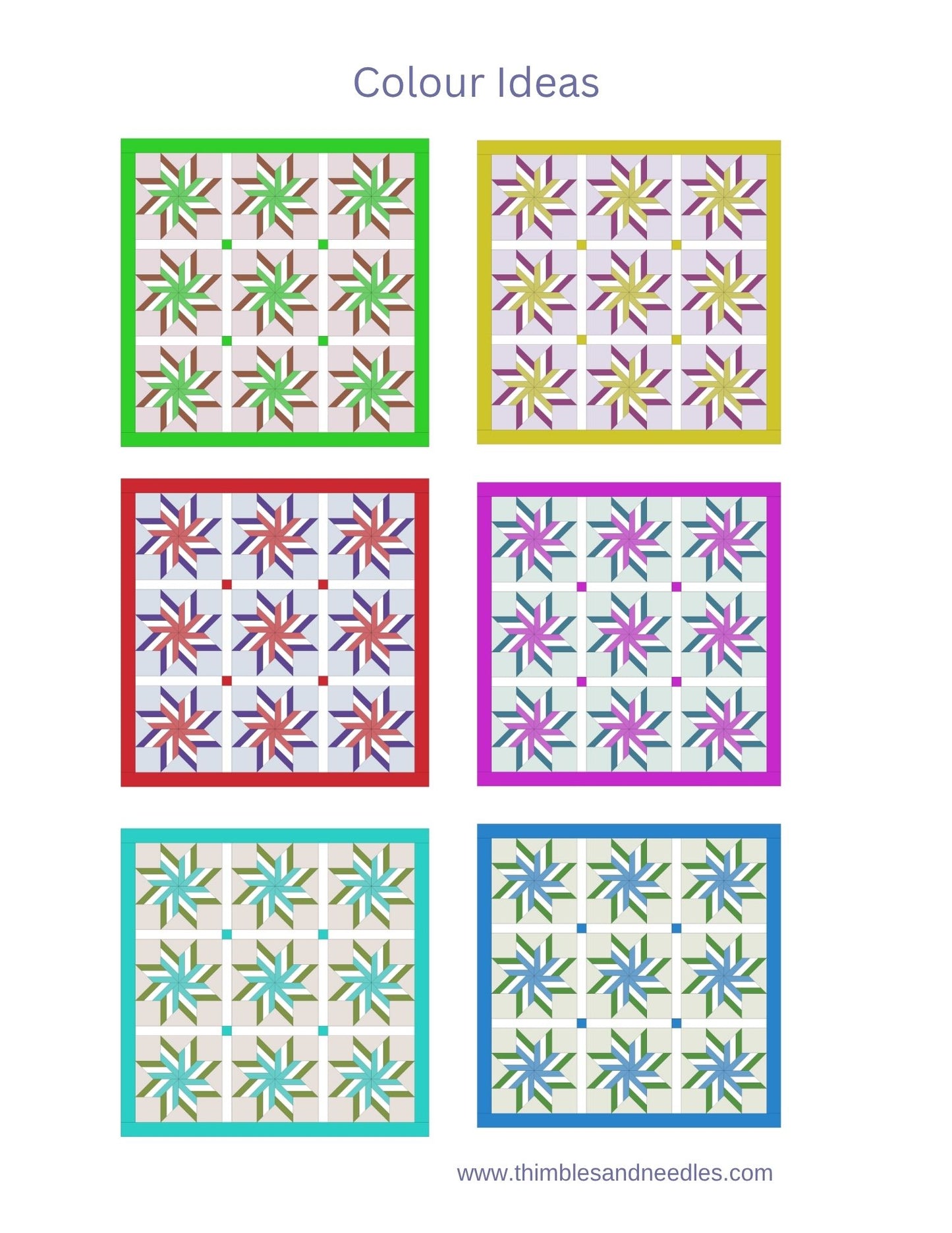 Liberty Star Foundation Paper Piecing (FPP) Pattern