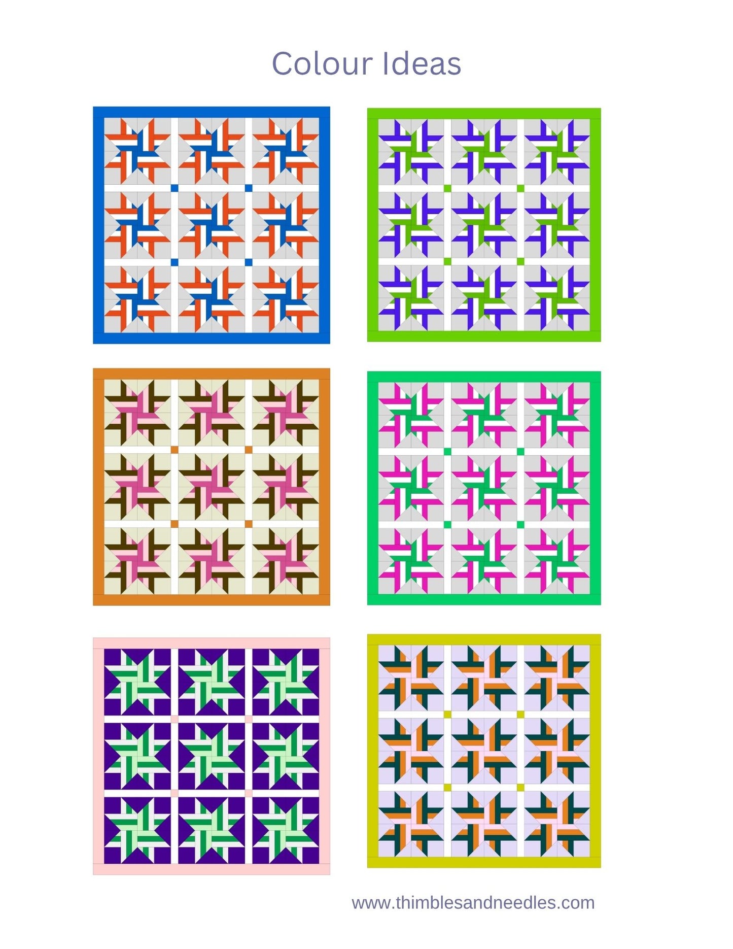 Woven Star Foundation Paper Piecing (FPP) Pattern