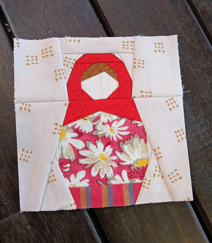 Matryoshka Doll Foundation Paper Piecing (FPP) Pattern