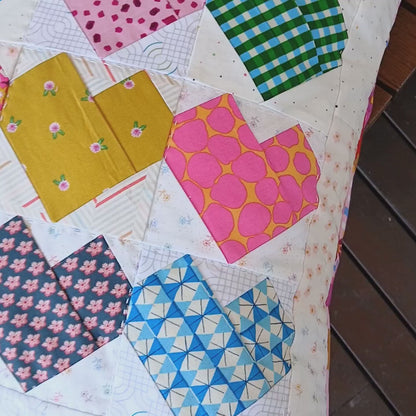 Heart to Heart Patchwork Pillow PDF