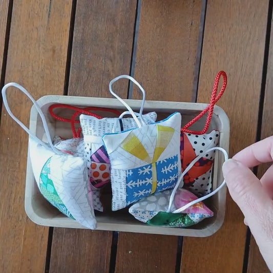 Christmas Ornaments FPP pattern Foundation Paper Piecing quilt block pattern PDF