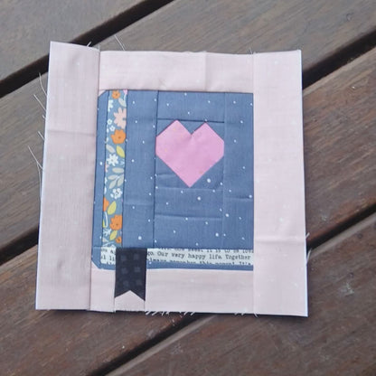 Book Journal Foundation Paper Piecing (FPP) Pattern