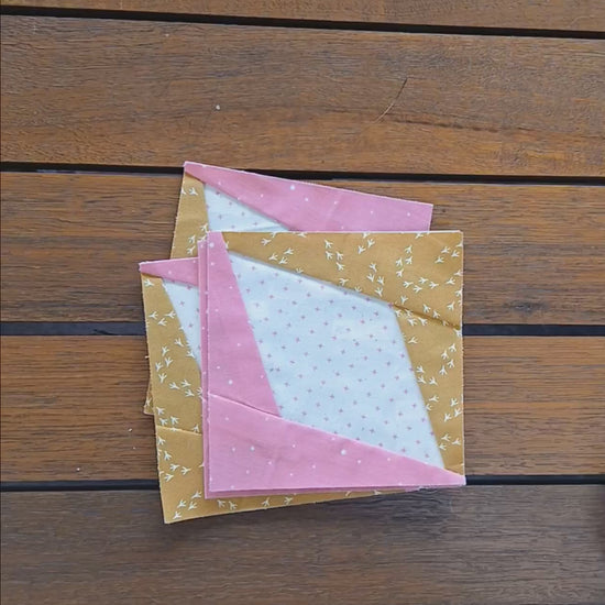 Diagonal Diamond quilt block foundation paper piecing pattern