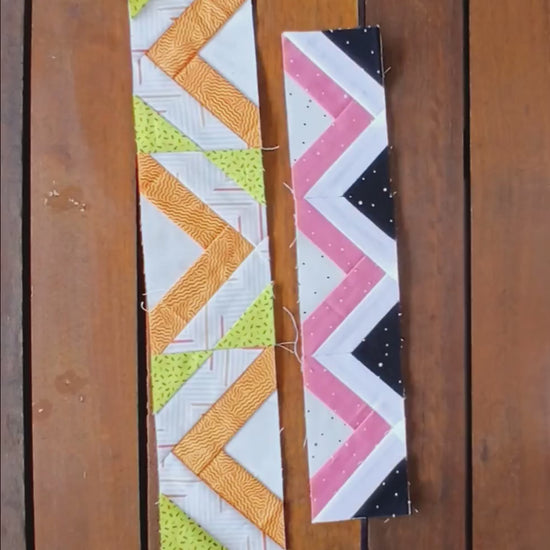 Flying Geese foundation paper piecing quilt border pattern