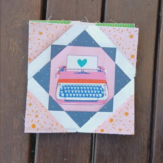 Fussy Cut Star foundation paper piecing pattern by Thimbles and Needles