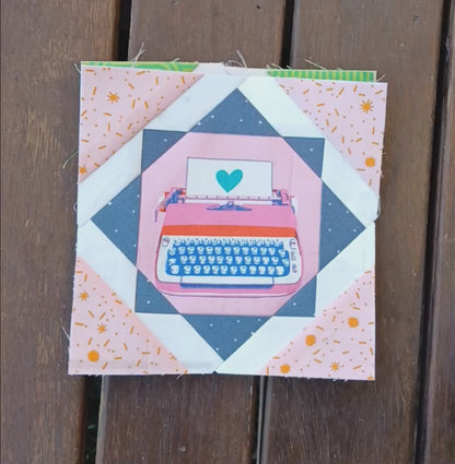 Fussy Cut Star foundation paper piecing pattern by Thimbles and Needles
