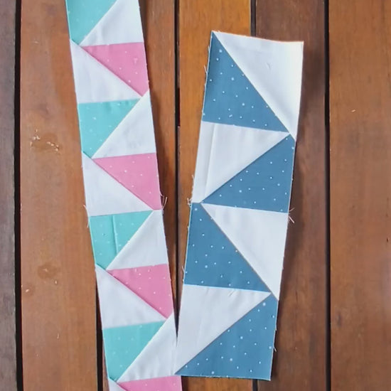 HST half square triangle quilt border pattern foundation paper piecing
