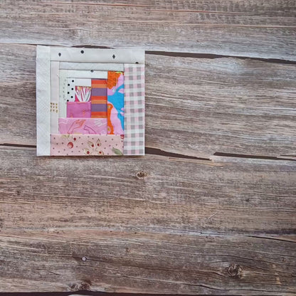Curved Log Cabin Foundation Paper Piecing (FPP) Pattern