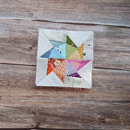 Octagon Twirl Foundation Paper Piecing (FPP) Pattern