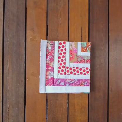 Quarter Log Cabin Block 2 Foundation Paper Piecing (FPP) Pattern