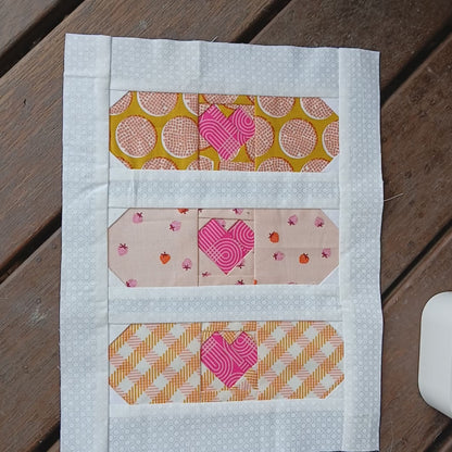 Bandaid Heart Foundation Paper Piecing (FPP) Pattern