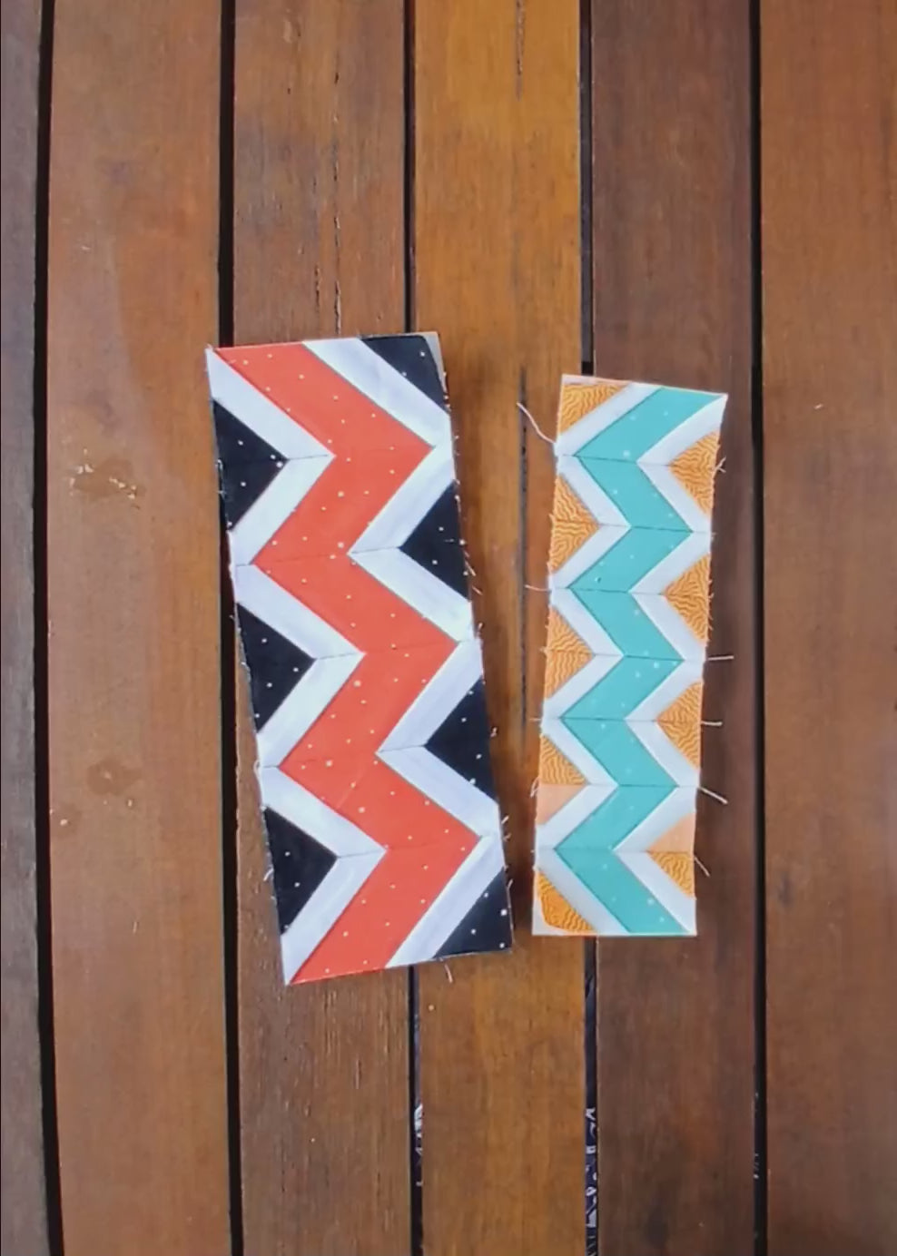 Zigzag quilt border foundation paper piecing pattern