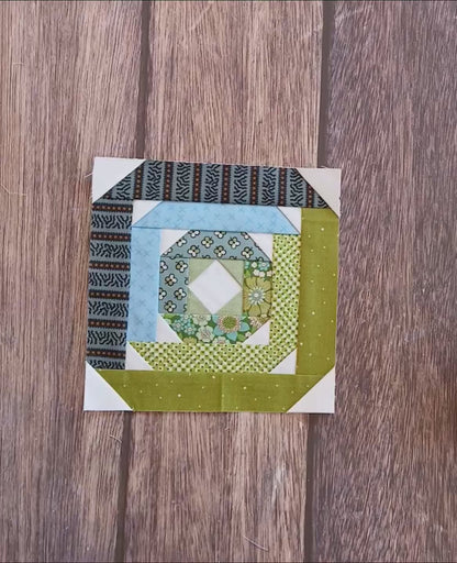 Diamond in a Log Cabin Foundation Paper Piecing (FPP) Pattern