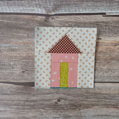 House and Heart Duo Foundation Paper Piecing (FPP) Pattern