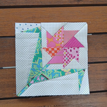Pinwheel Flower Foundation Paper Piecing (FPP) Pattern