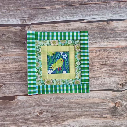 Fussy Cut Log Cabin Foundation Paper Piecing (FPP) Pattern