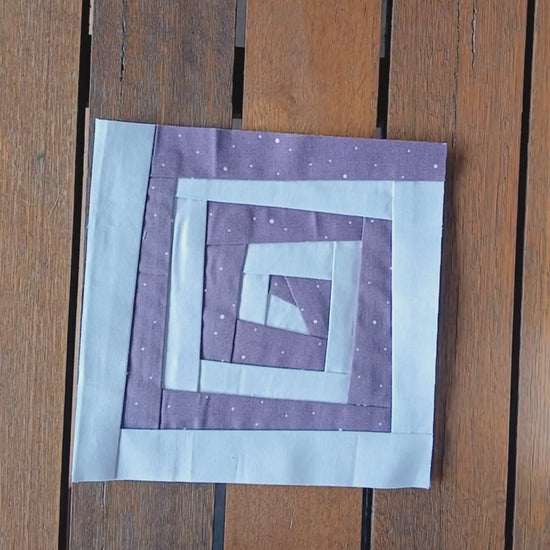 Wonky Greek Key quilt block foundation paper piecing pattern
