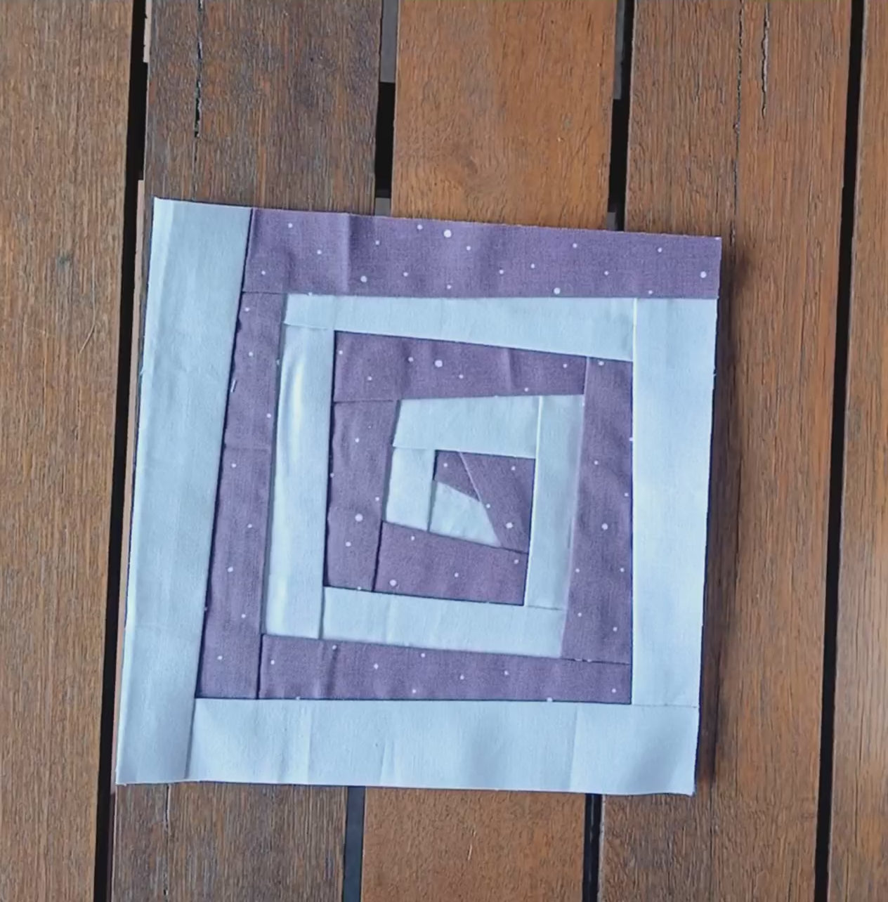 Wonky Greek Key quilt block foundation paper piecing pattern