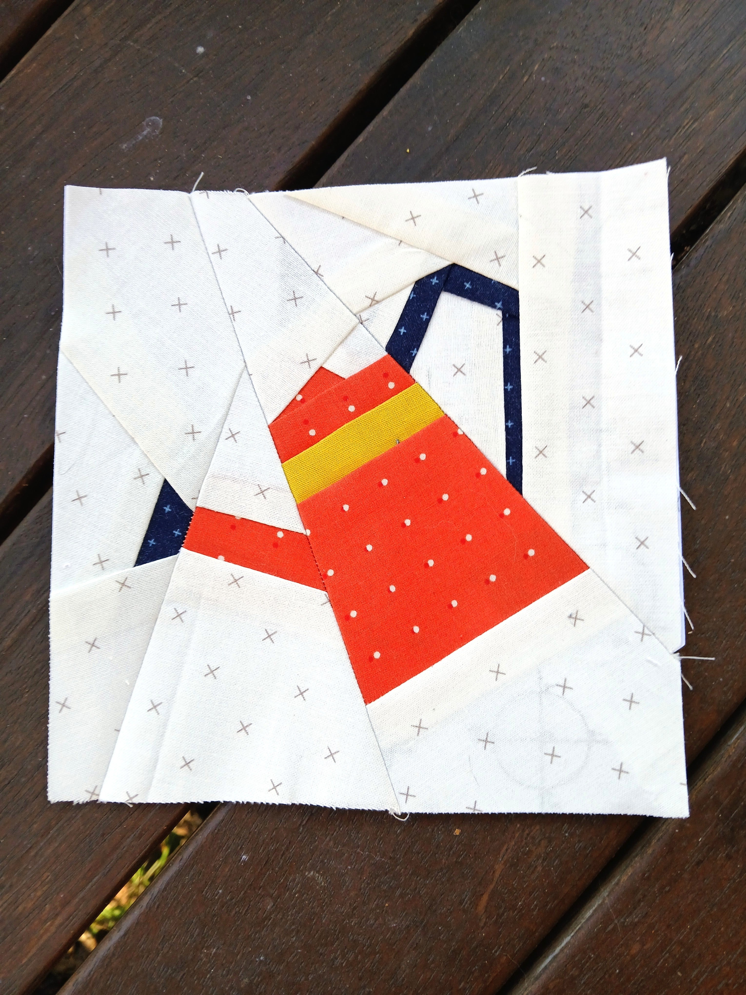 Watering Can Foundation Paper Piecing (FPP) Pattern – Thimbles and Needles